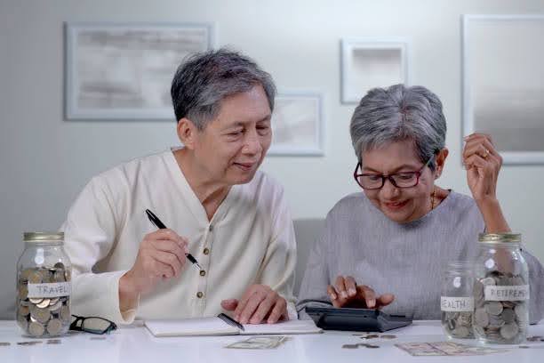 Couple balancing personal financial needs with future wealth transfer goals